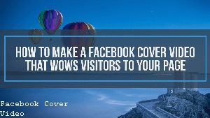 Export Settings for Facebook Cover Video